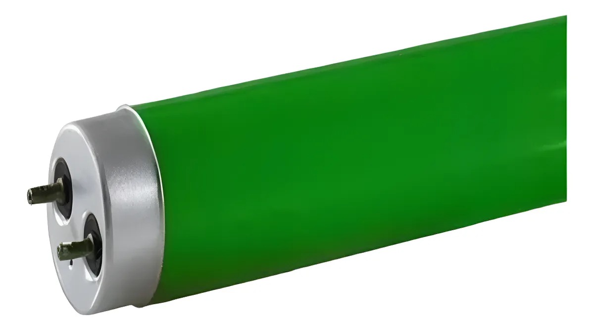 TUBULAR T8 VERDE 60CM VIDRO