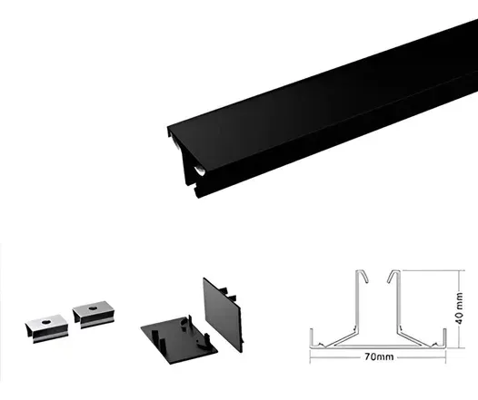 PERFIL DE LED EM ALUMINIO 75X50 SOBREPOR75X50X1000MM - Vista 5