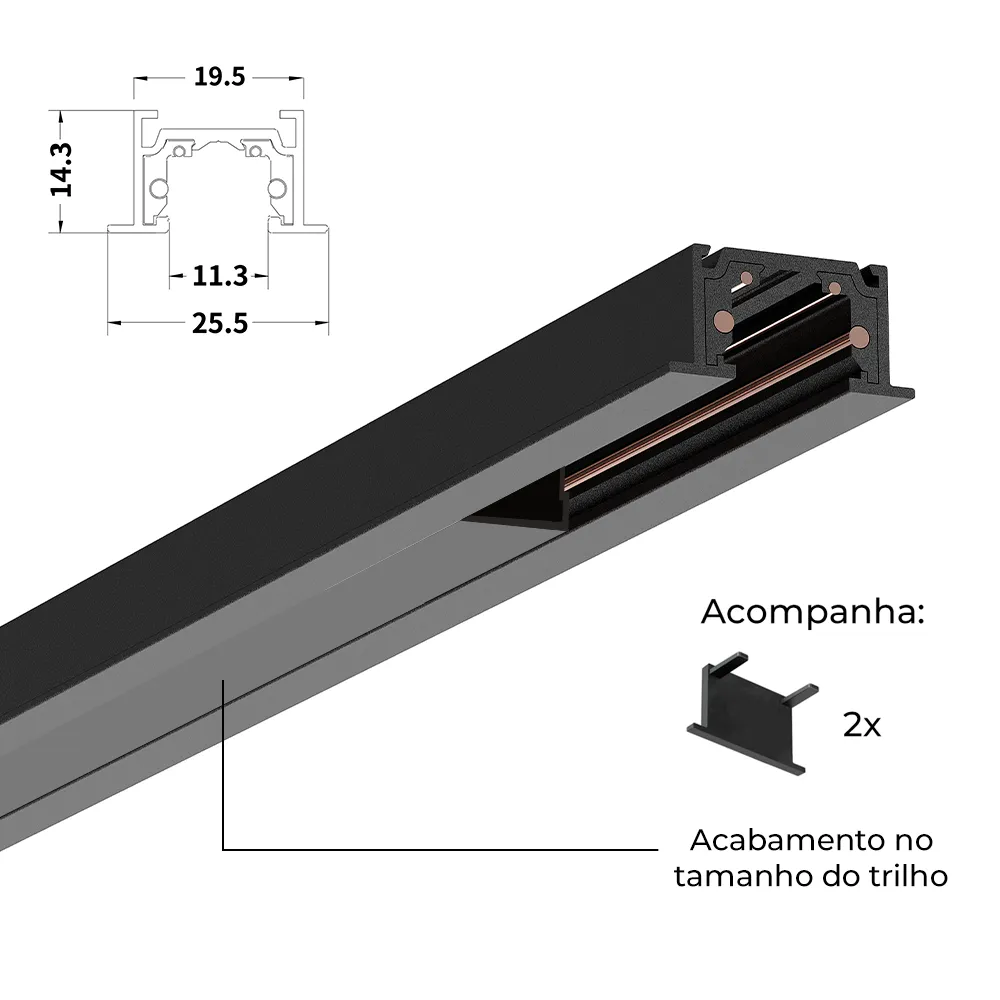 TRILHO ELETRIFICADO MAGNÉTICO SKALY - Vista 2