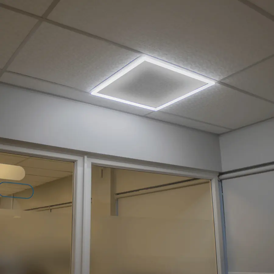 PAINEL LED FRAME PRO Quadrado Embutir - Vista 2