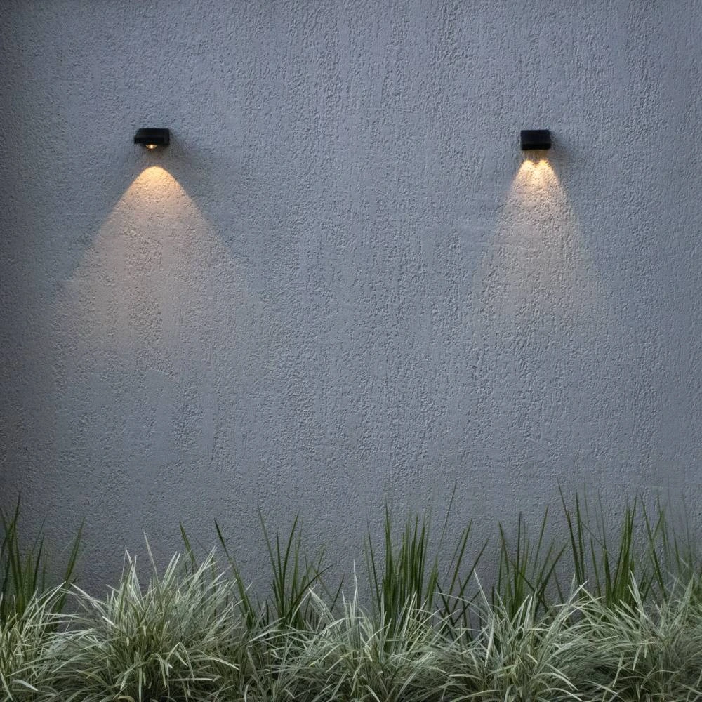 ARANDELA LED SOLAR ECOLUZ 2 FACHOS - Vista 2