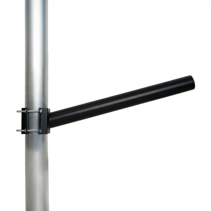 BRAÇO RETO LUMINÁRIA URBANA – Preto fosco