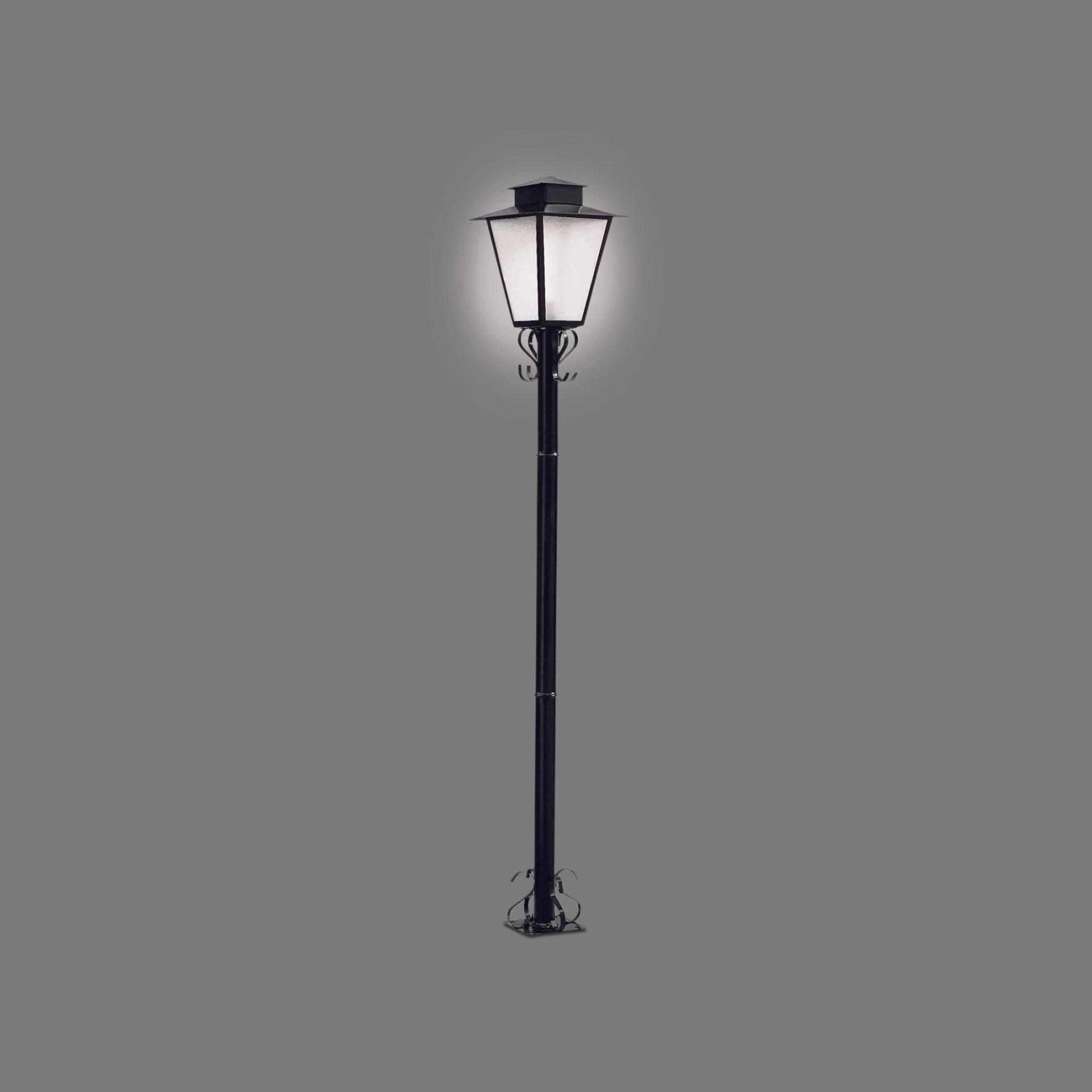 POSTE ALUM  COM 1 PLACA LED