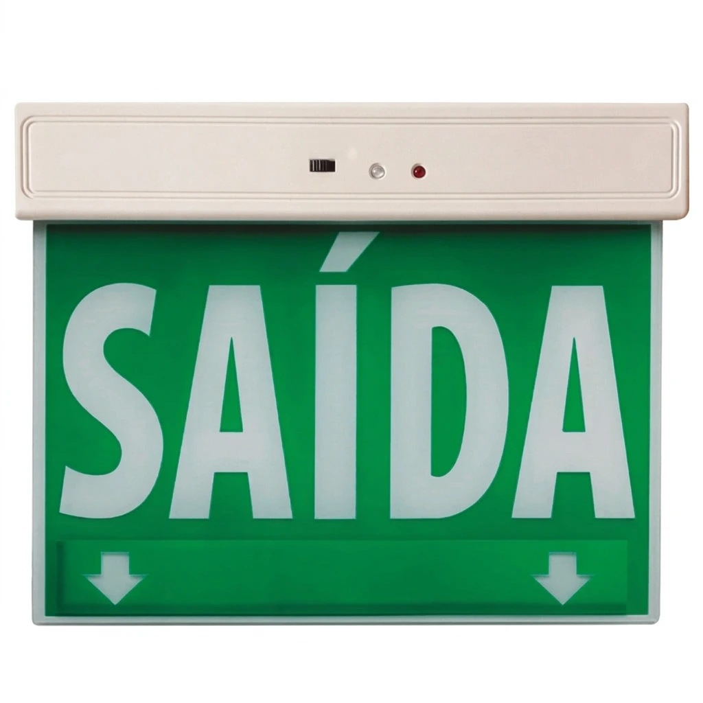 PLACA SAÍDA DE EMERGÊNCIA LED